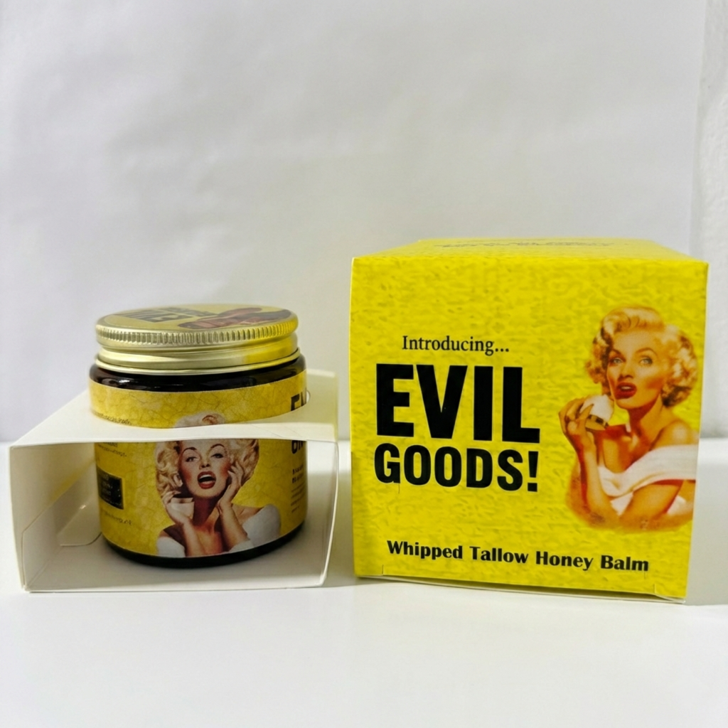 Evil Goods - Sebo de res facial y corporal que hidrata, repara.